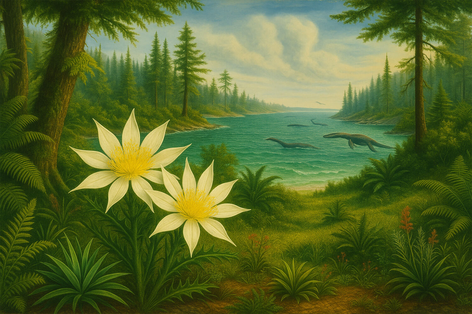 Chalk Lily Fossil Sea