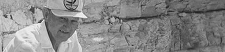 Marion Charles Bonner in the Kansas fossil beds